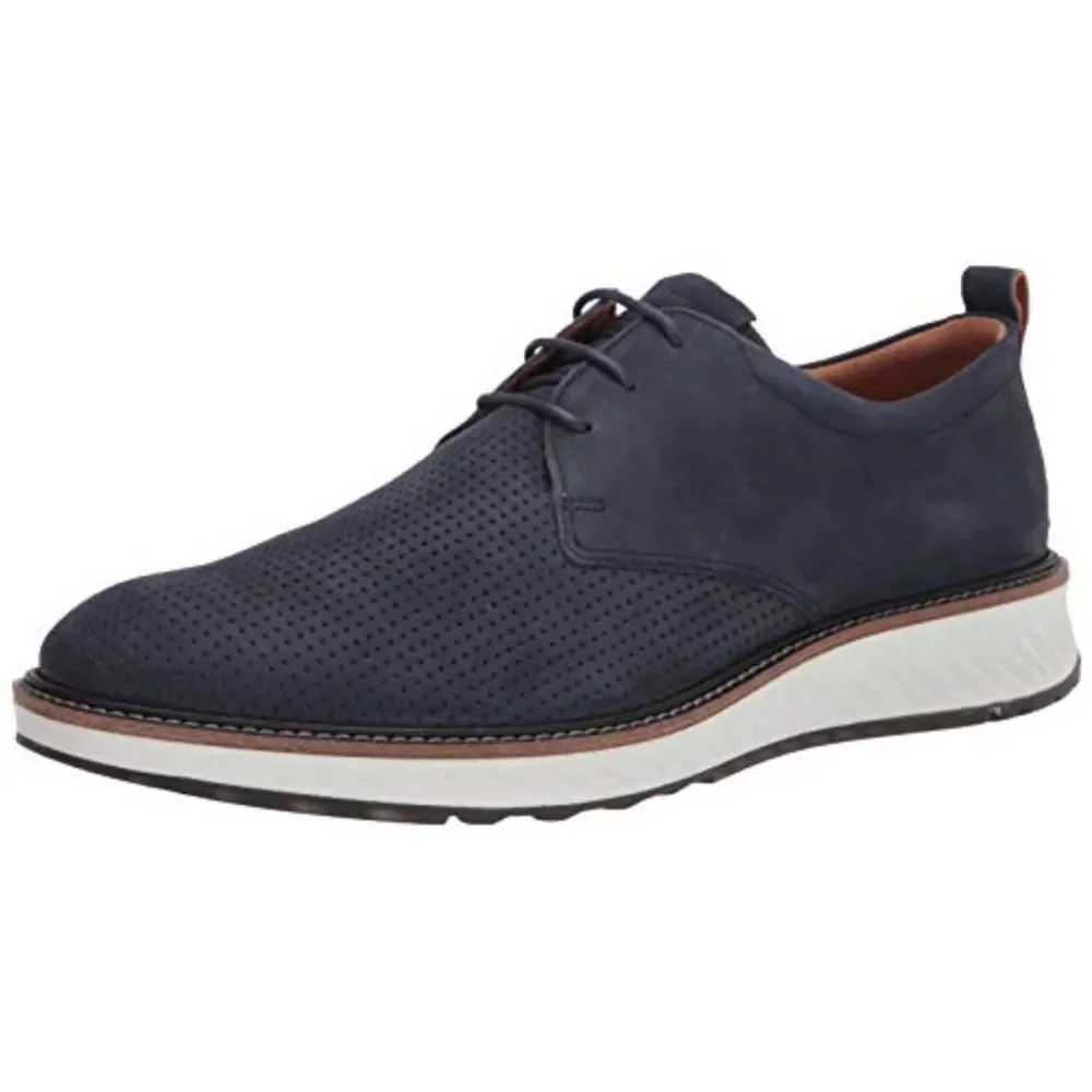 Ecco S.T.1. Hybrid Blue Suede Oxfords 10-10.5